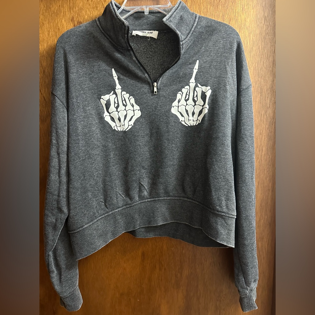 Cropped Half Zip Pullover